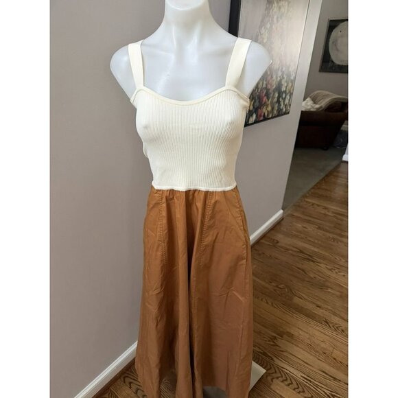 Tanya Taylor Jordanna Women's Mixed Media Midi Dress & Sweater XS - Picture 3 of 5